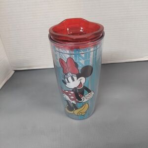Silver Buffalo Disney Minnie Mouse Travel Tumbler with Slide Close Lid-20 Ounces